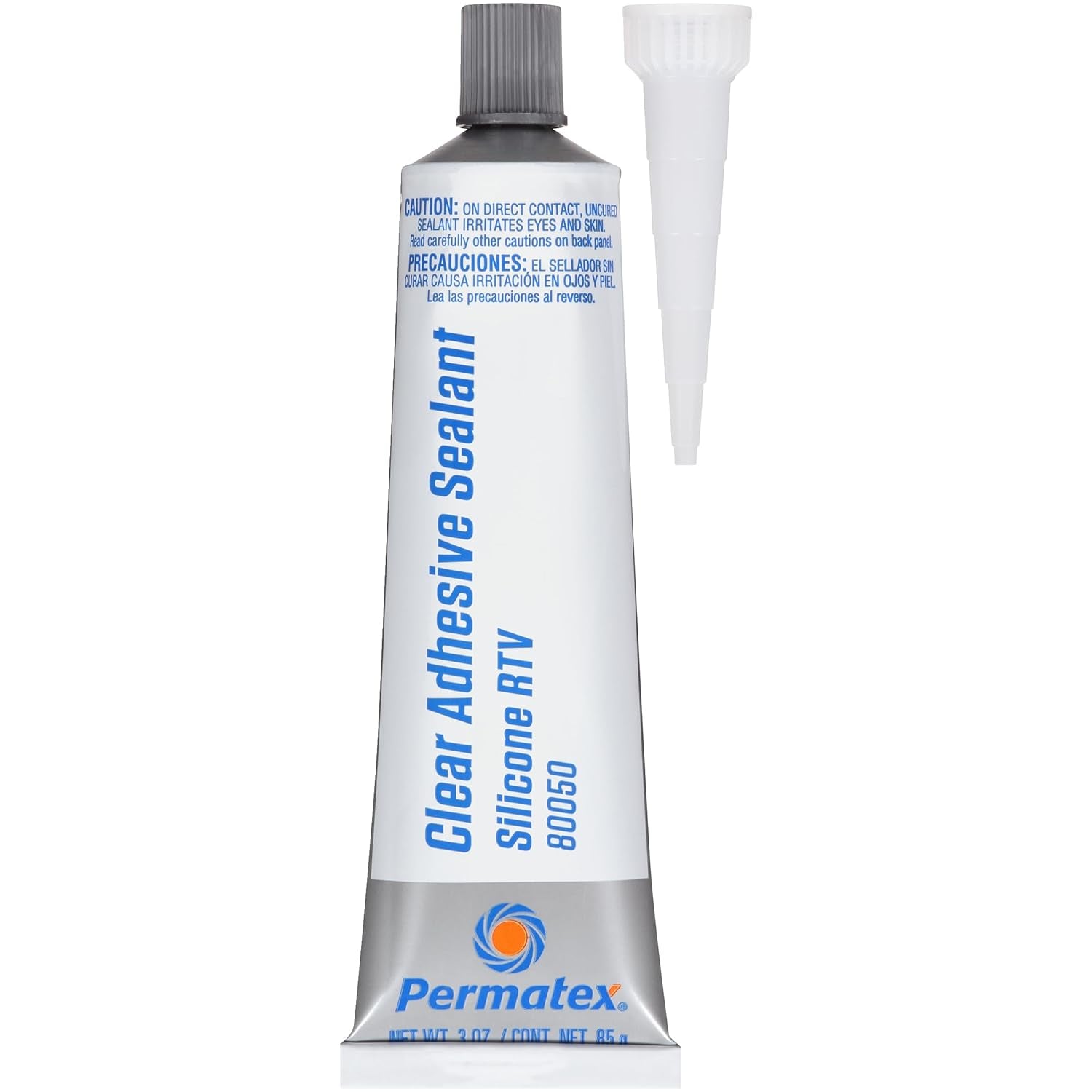 Permatex 80050 Clear RTV Silicone Adhesive Sealant, 3 Ounce