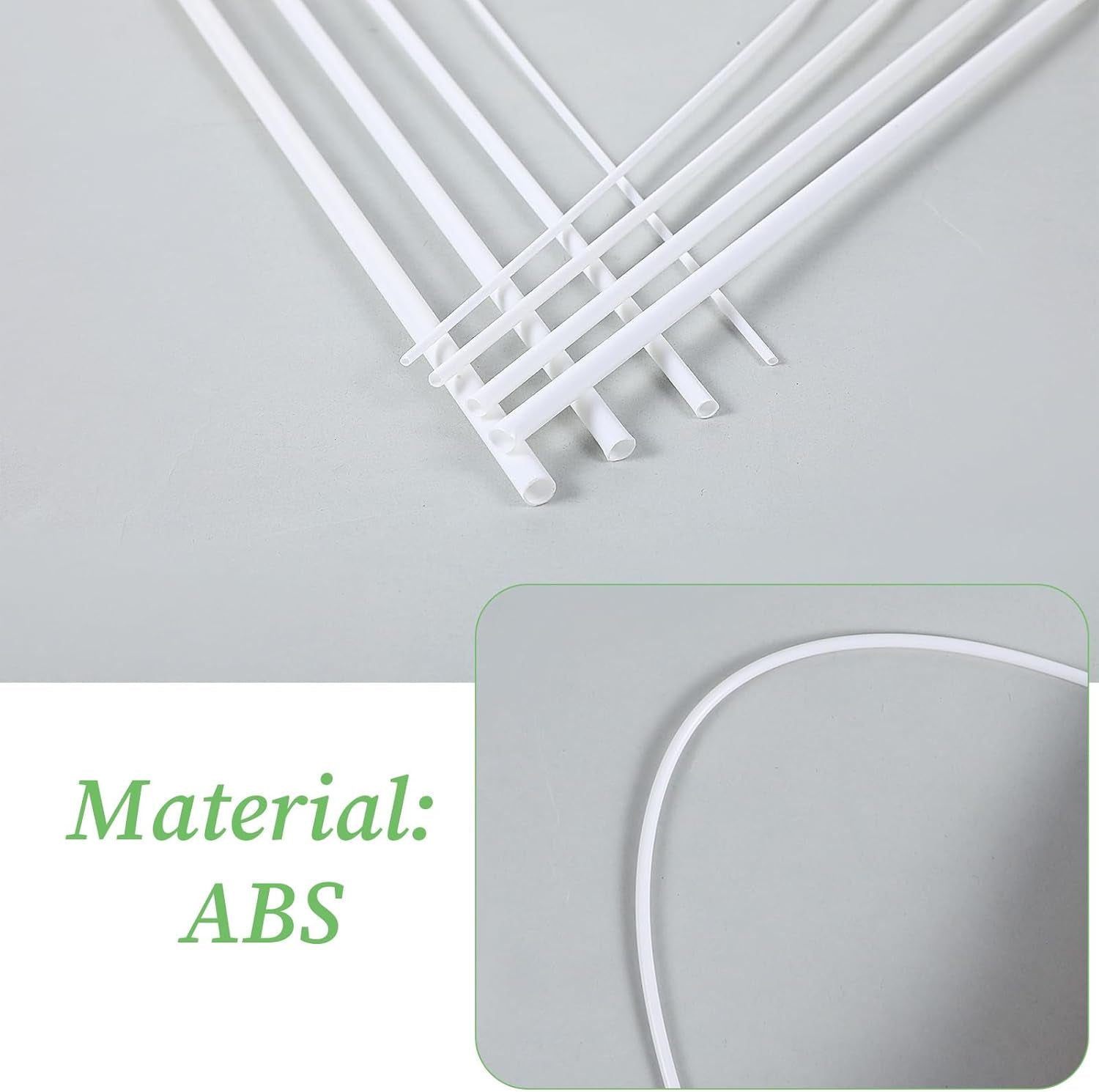 Get Creative with 25 Pcs of ABS Plastic Round Tubes in 5 Sizes for Your DIY and Craft Projects! Perfect for Architectural Models!