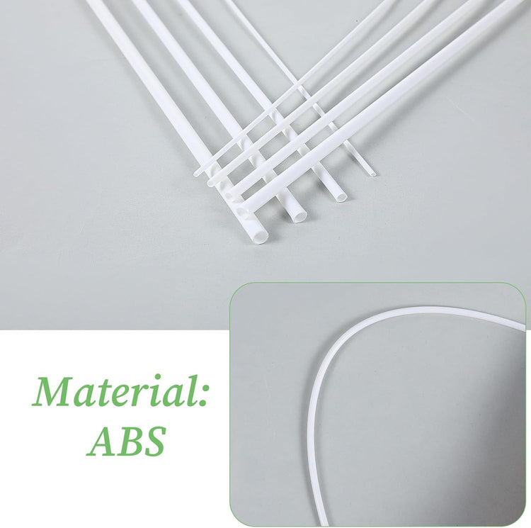 Get Creative with 25 Pcs of ABS Plastic Round Tubes in 5 Sizes for Your DIY and Craft Projects! Perfect for Architectural Models!