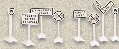 Lionel Classic Miniature Railroad Construction Signage Set - 14 Essential Pieces for Your Layout