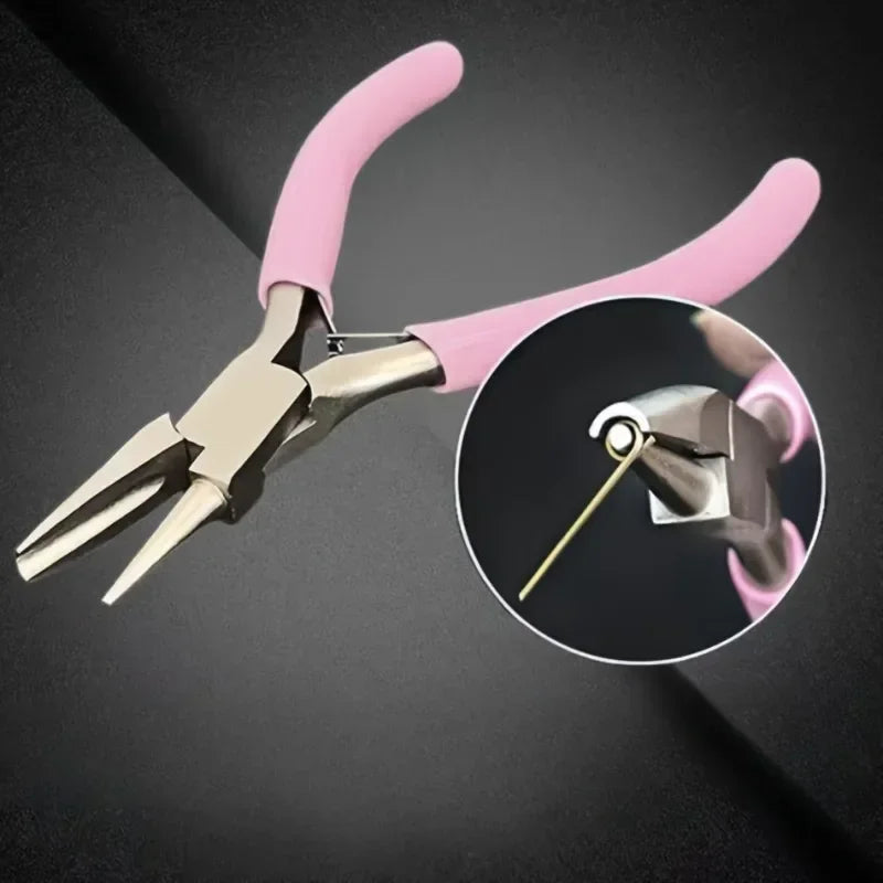 1/2Pcs Mini Wire Winding Pliers Half Groove Half round Nose Tool Pliers DIY Hand Tools