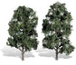 Set of two Woodland Scenics cool shade trees, 8-9 inches tall, featuring detailed foliage and realistic tree trunks for model scenery.