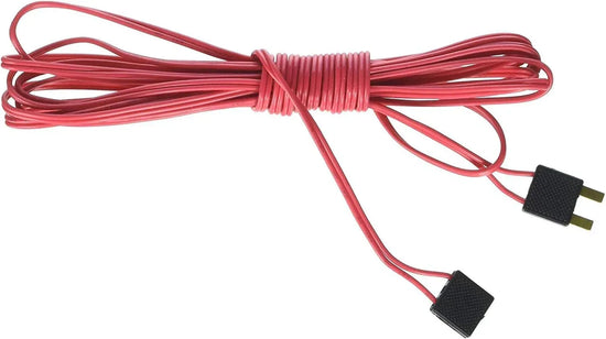 Bachmann Trains E-Z Track 10-foot power extension wire in red for model train layouts, suitable for ages 14 and up