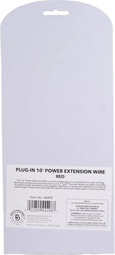 Red Bachmann Trains E-Z Track 10-foot power extension wire for model railroads, suitable for ages 14 and up.