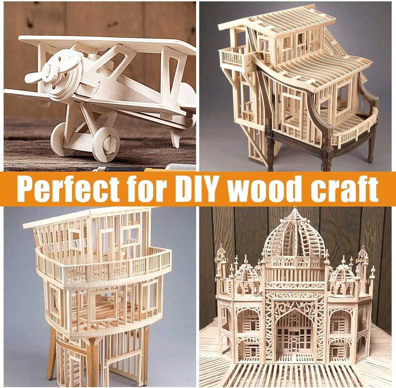 250 Balsa Wood Sticks for Versatile DIY Crafting and Molding Projects