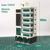 N scale Outland Models train railway trade skyscraper shopping center building toy, detailed miniature for model train layouts
