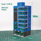 N scale Outland Models train railway skyscraper shopping center building toy, detailed miniature model for model train layouts