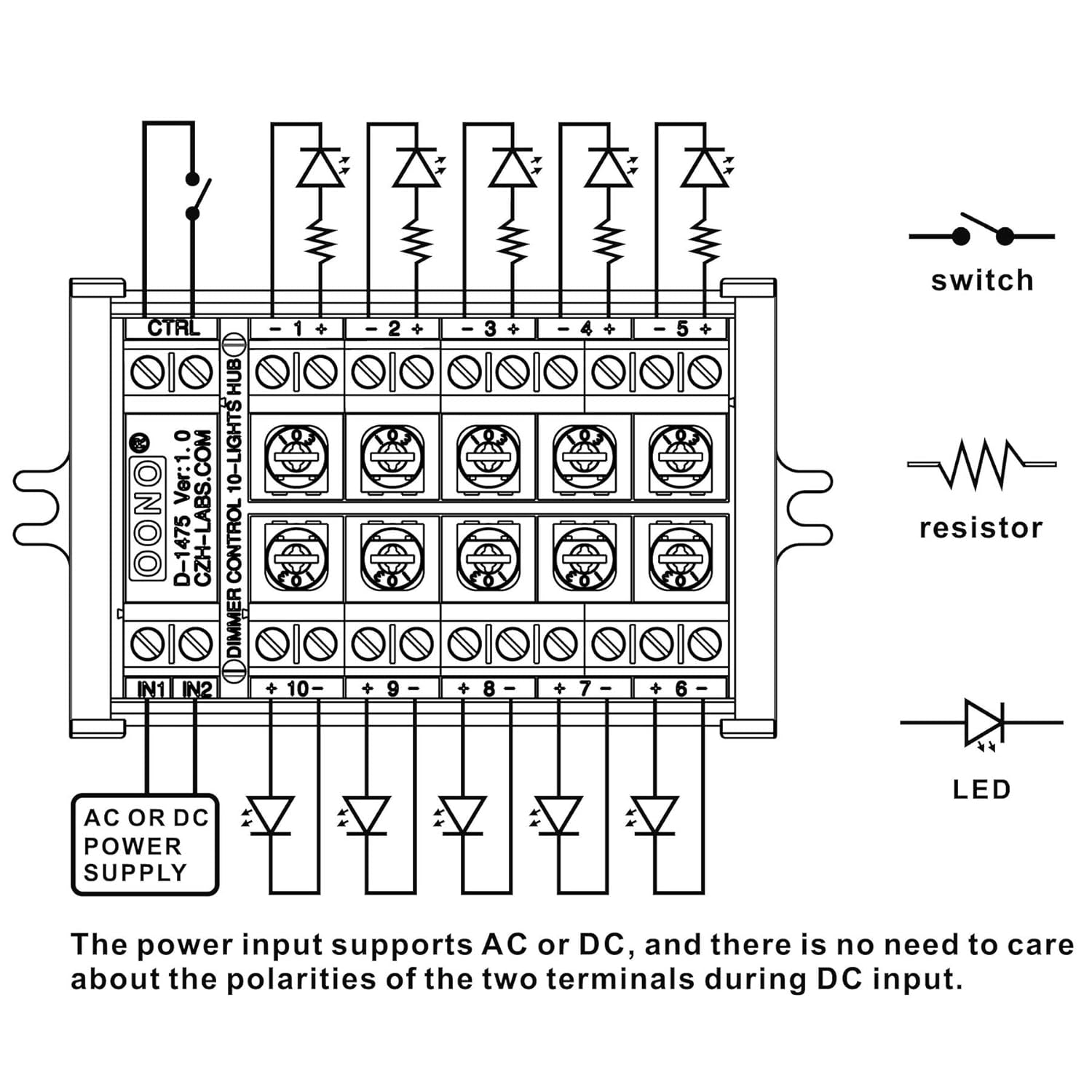 Light Up Your Train Set with Our 10-Lights LED Dimmer Control Hub! Ideal for HO/N/O Models! 🌟🚂