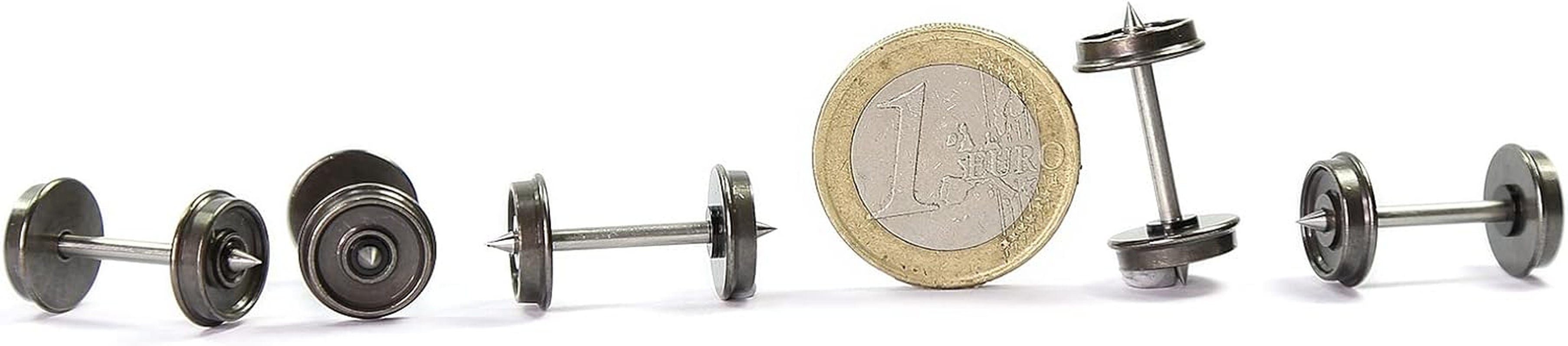 24-Piece HO Scale 36-Inch Metal Wheelsets (1:87) with Metal DC Wheels and Axles - Model C8721