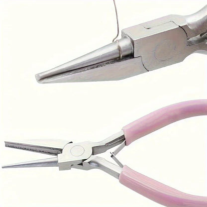 1/2Pcs Mini Wire Winding Pliers Half Groove Half round Nose Tool Pliers DIY Hand Tools