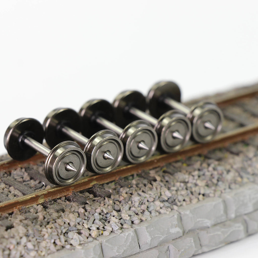 12Pcs/24Pcs Model Trains HO Scale 1:87 33" DC Metal Wheelset DC Wheel Set C8725