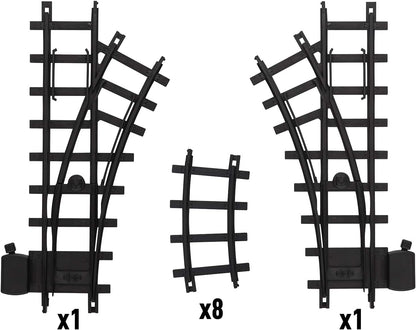 Lionel 12-Piece Curved Black Plastic Track Set for Ready-to-Play Trains