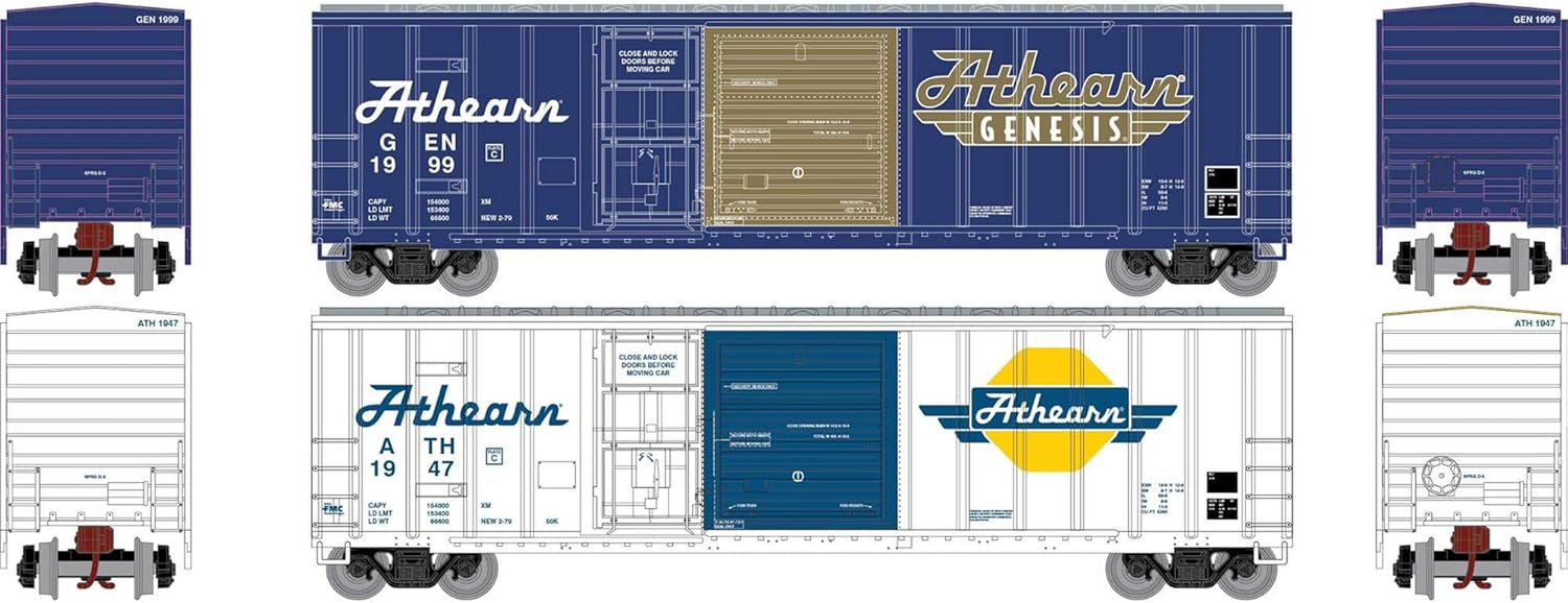 N scale Athearn FMC 50-foot box car 