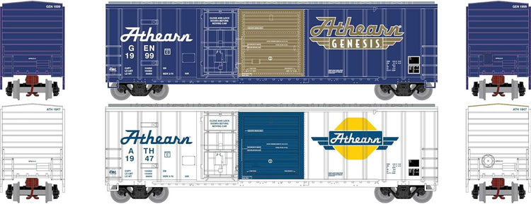 N scale Athearn FMC 50-foot box car 