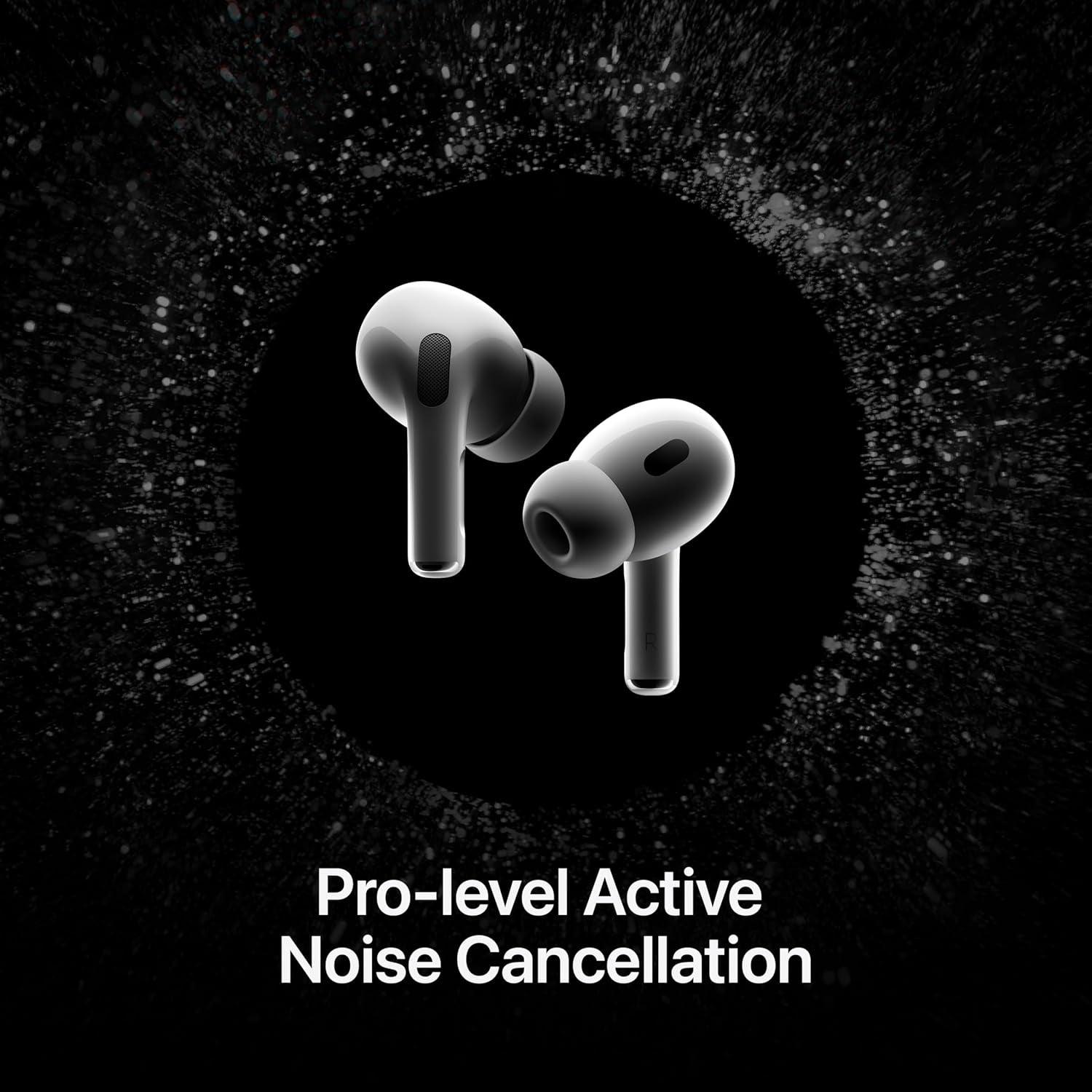 Apple AirPods Pro (2nd Generation) Wireless Earbuds with USB-C Charging, Enhanced Active Noise Cancellation, Transparency Mode, Adaptive Audio, and Personalized Spatial Audio