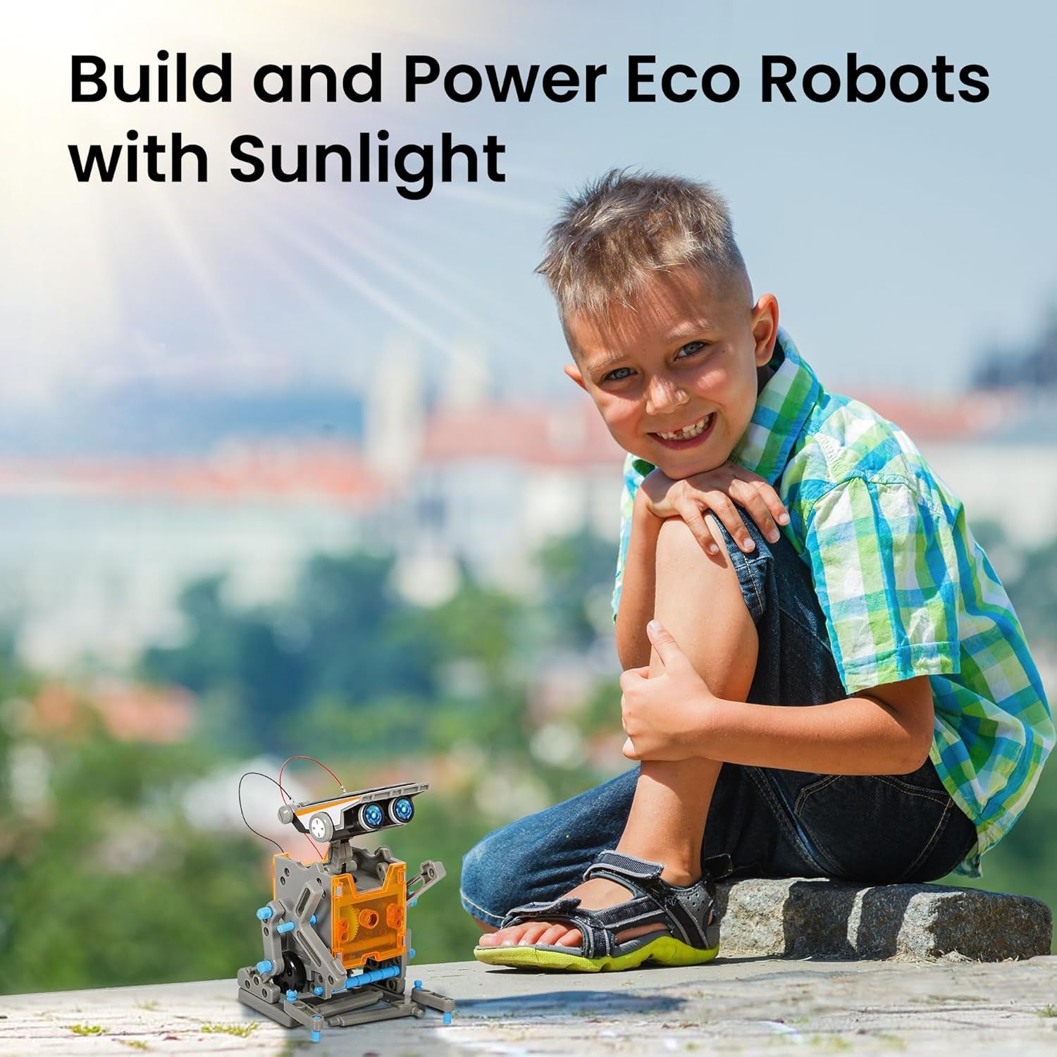 Sillbird 12-in-1 Solar Robot Building Kit - STEM Educational Gift for Ages 8-13, 190-Piece DIY Science Robotics Toy for Kids and Teens
