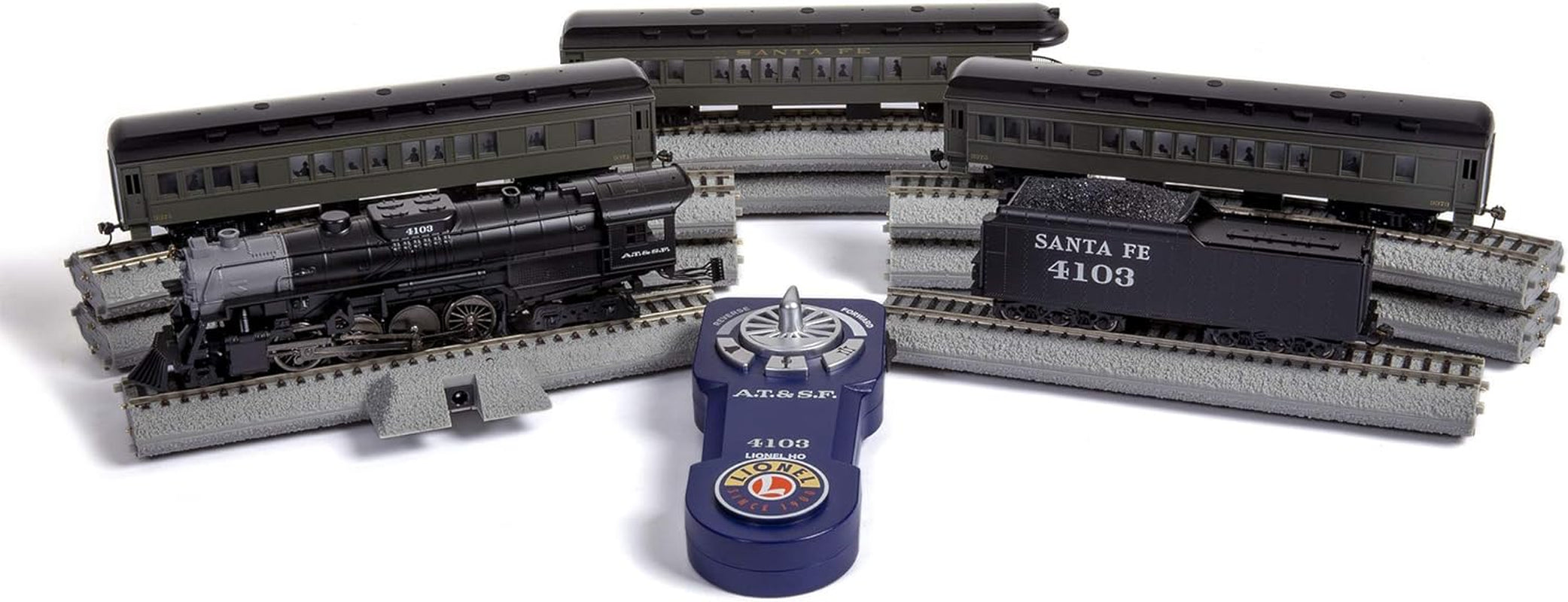 Lionel Santa Fe Cajon Flyer 2-8-4 HO Gauge Model Train Set with Bluetooth and Remote Control