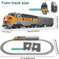 Mould King 12018 train building block kit featuring a detailed model train with colorful bricks and intricate design.