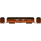 HO scale Illinois Central baggage car with arch roof, ready-to-roll model by BYMRR Train Store, detailed train accessory.