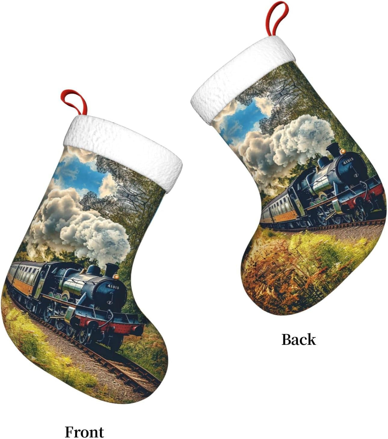 Christmas Stockings Fireplace Display for Family