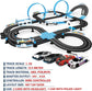 SHANTOU CHENGHAI YINGBAO high-speed dual track slot car racing set with 4 licensed vehicles on a detailed racing track.