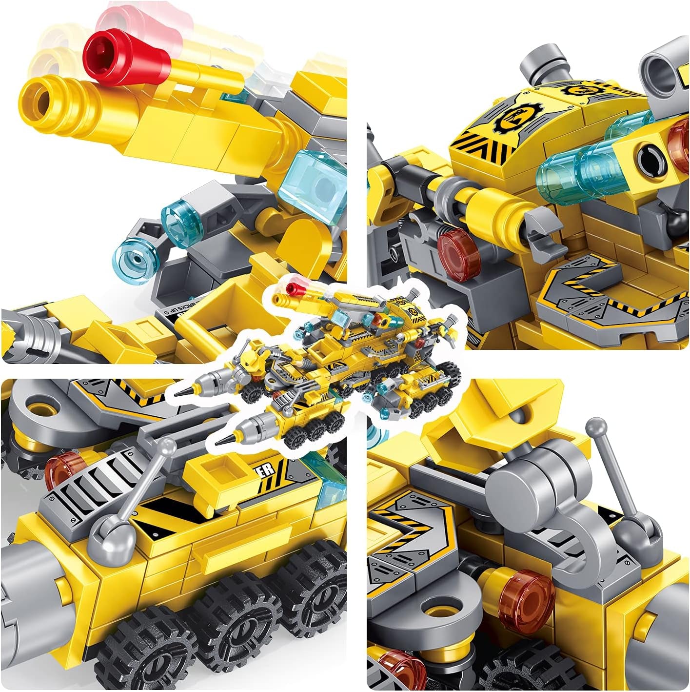 MILESTAR STEM Construction Vehicle Building Set - 566-Piece Kit for Endless Engineering Fun - 25 Unique Projects for Kids Ages 6+