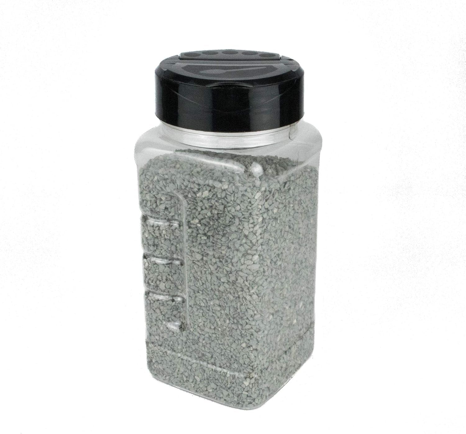 Wwscenics Fine Dark Grey Ballast - 500ml Canister for Model Railway Scenery