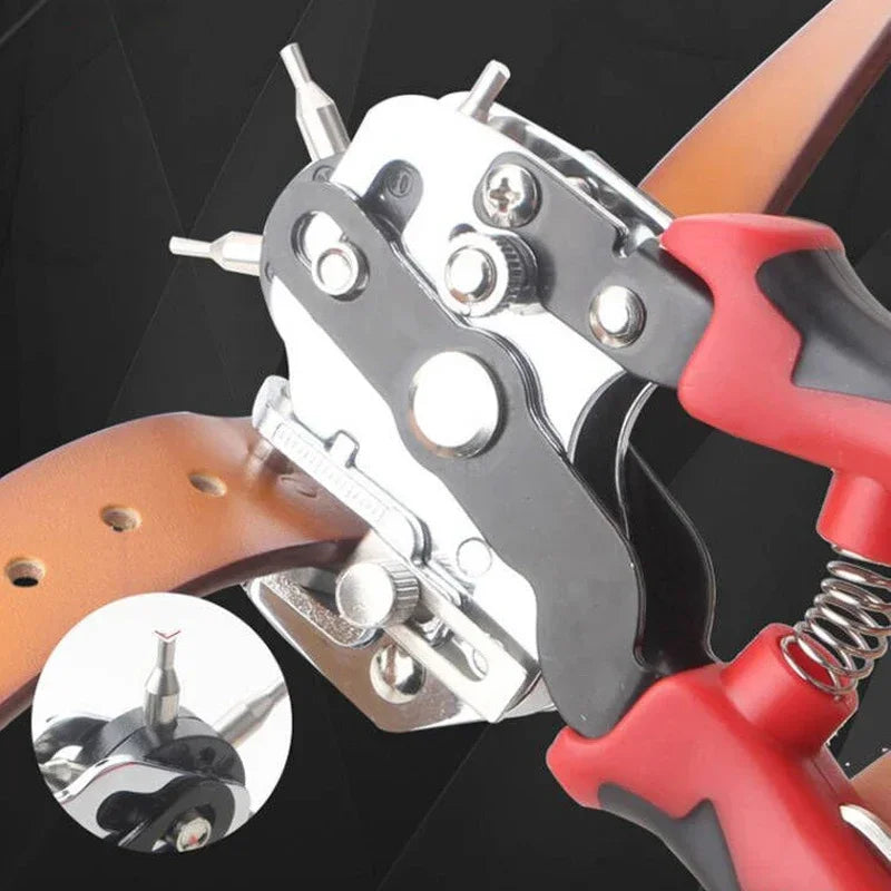 Multi-Function Adjustable Punching Pliers for Leathercraft Aluminiumblech Cloth Paper Eyelet Puncher Hole Positioning Hand Tools