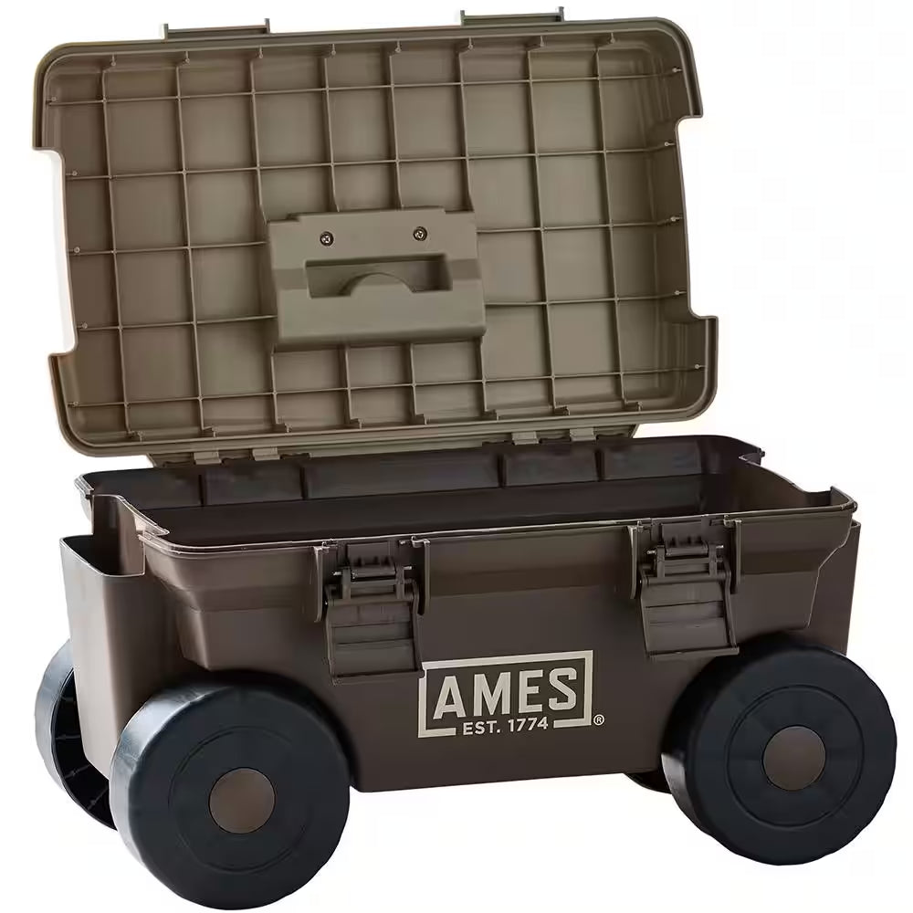 1.5 Cu.Ft. Plastic Rolling and Storage Lawn and Garden Cart
