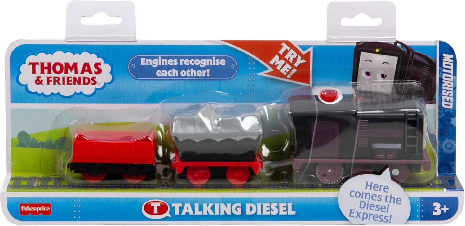 Thomas & Friends Motorized Talking Diesel Engine Toy Train with Sounds and Phrases for Children Ages 3 and Up