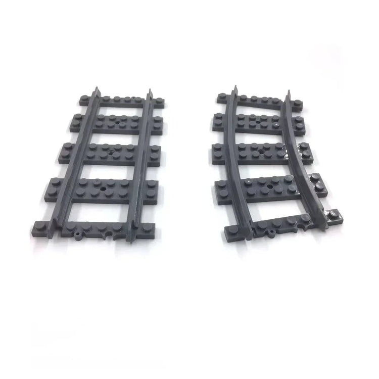 50-piece BYMRR Train Store city train track rail set with straight rails for kids&