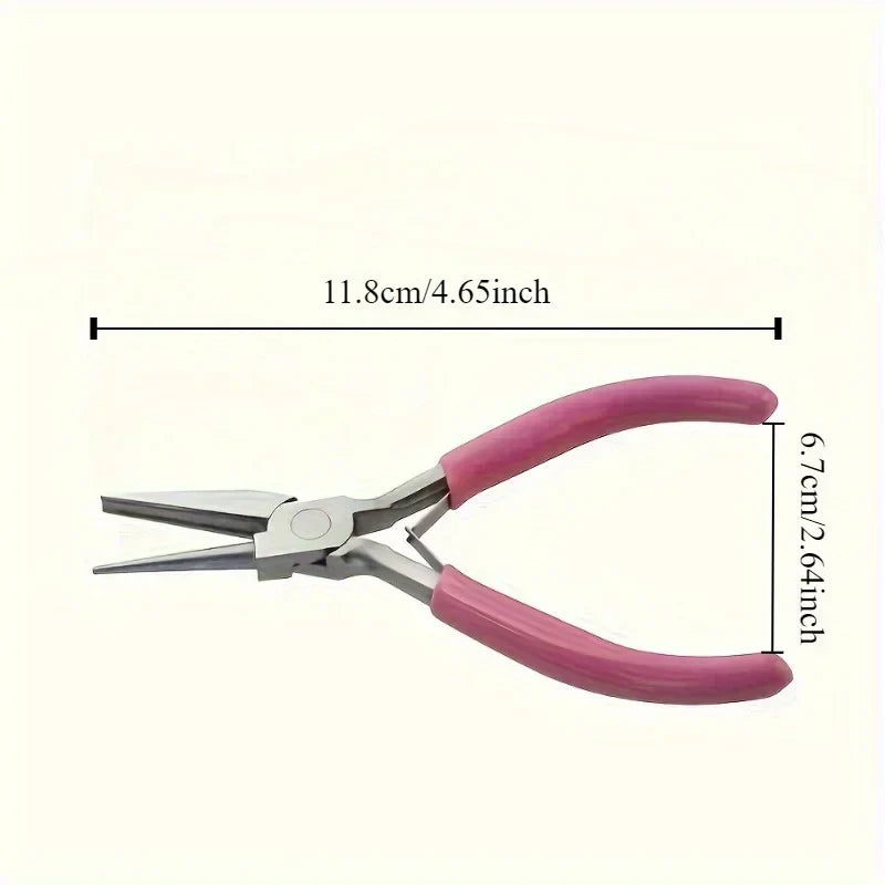 1/2Pcs Mini Wire Winding Pliers Half Groove Half round Nose Tool Pliers DIY Hand Tools