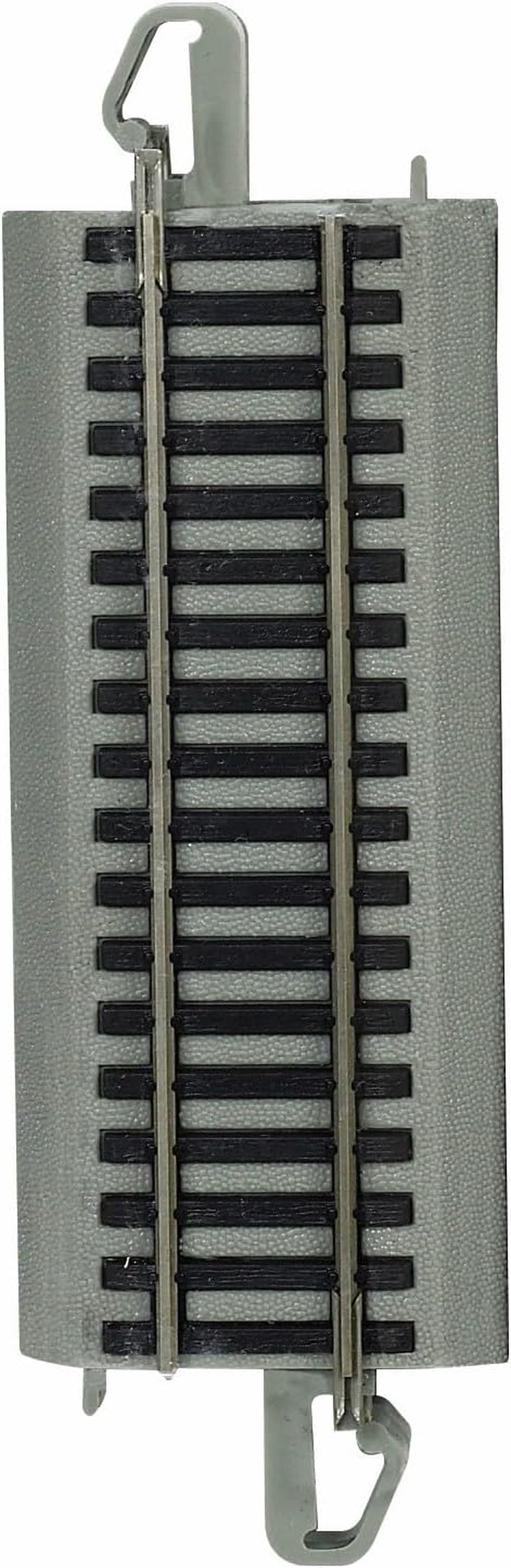 Bachmann Trains Snap-Fit E-Z Track 4.50” Straight Track (4-Pack) - Nickel Silver Rail with Gray Roadbed - HO Scale