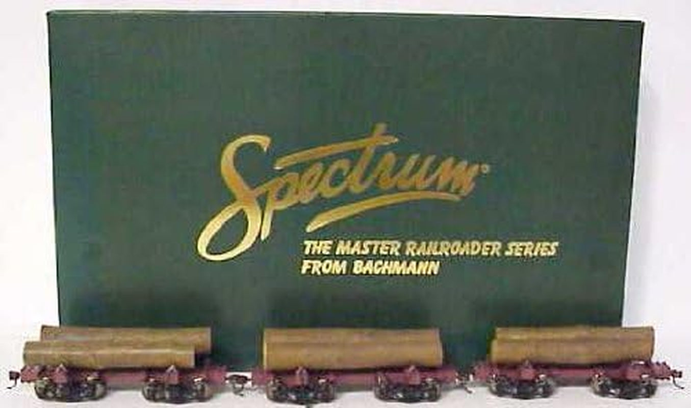 Micro-Mark Bachmann Spectrum® On30 Scale Skeleton Log Car Set with Logs (Pack of 3)