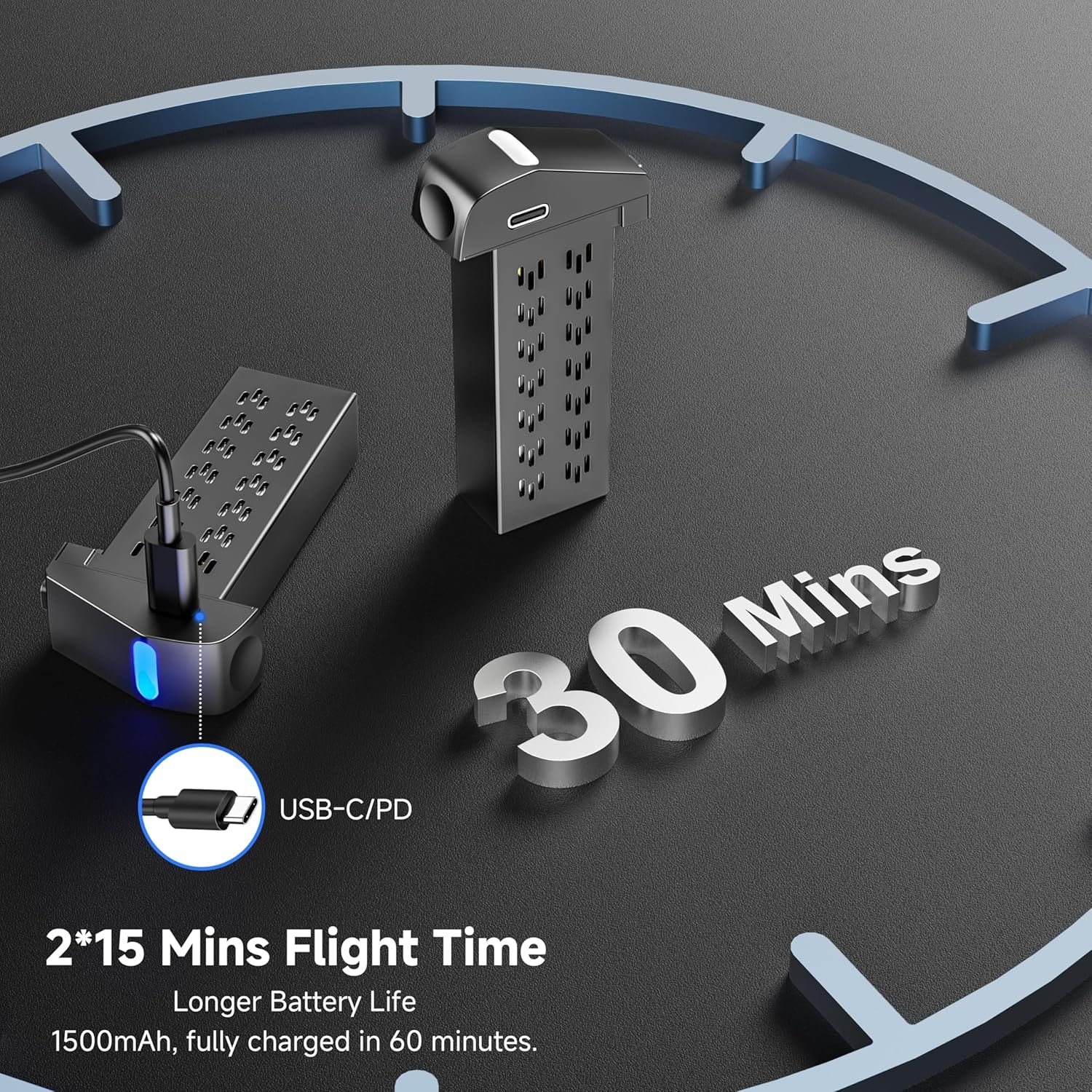 4K Brushless Motor Drone with Camera for Adults and Beginners, FPV Foldable RC Quadcopter with Propeller Guards, Dual 1500mAh Batteries, 130° Lens, Wi-Fi, Voice Control, and Gesture Photography - Ideal Gift for Men and Boys