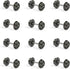 24-Piece N Scale 33" Metal Wheelset with Metal Axles for Model Trains and Trucks - HP05150