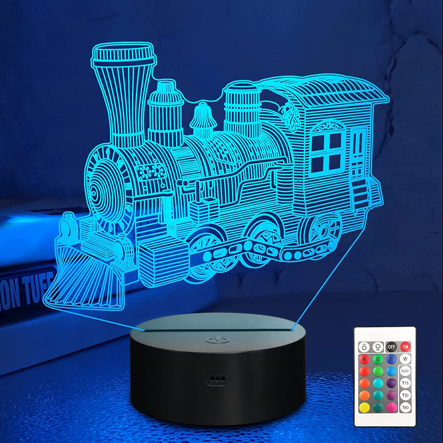 Lampeez 3D Steam Train Illusion Night Light
