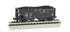 N scale Bachmann Chesapeake and Ohio USRA 55-ton 2-bay hopper car with black and red detailing, detailed model for model railroads.