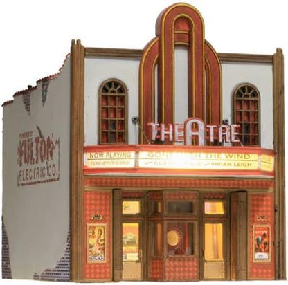 Woodland Scenics BR4944 N Scale Lighted LED Theater - Built and Ready Model