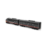 HO scale Southern Pacific F3A and F3B locomotive set by BYMRR featuring detailed model trains with SP 