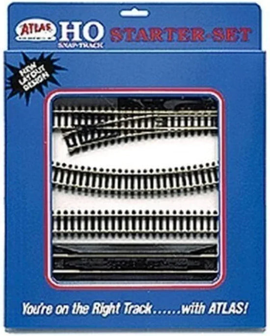 Atlas Model 88 Code 100 HO Scale Starter Set train set with track and accessories, non-sound, suitable for model train enthusiasts.