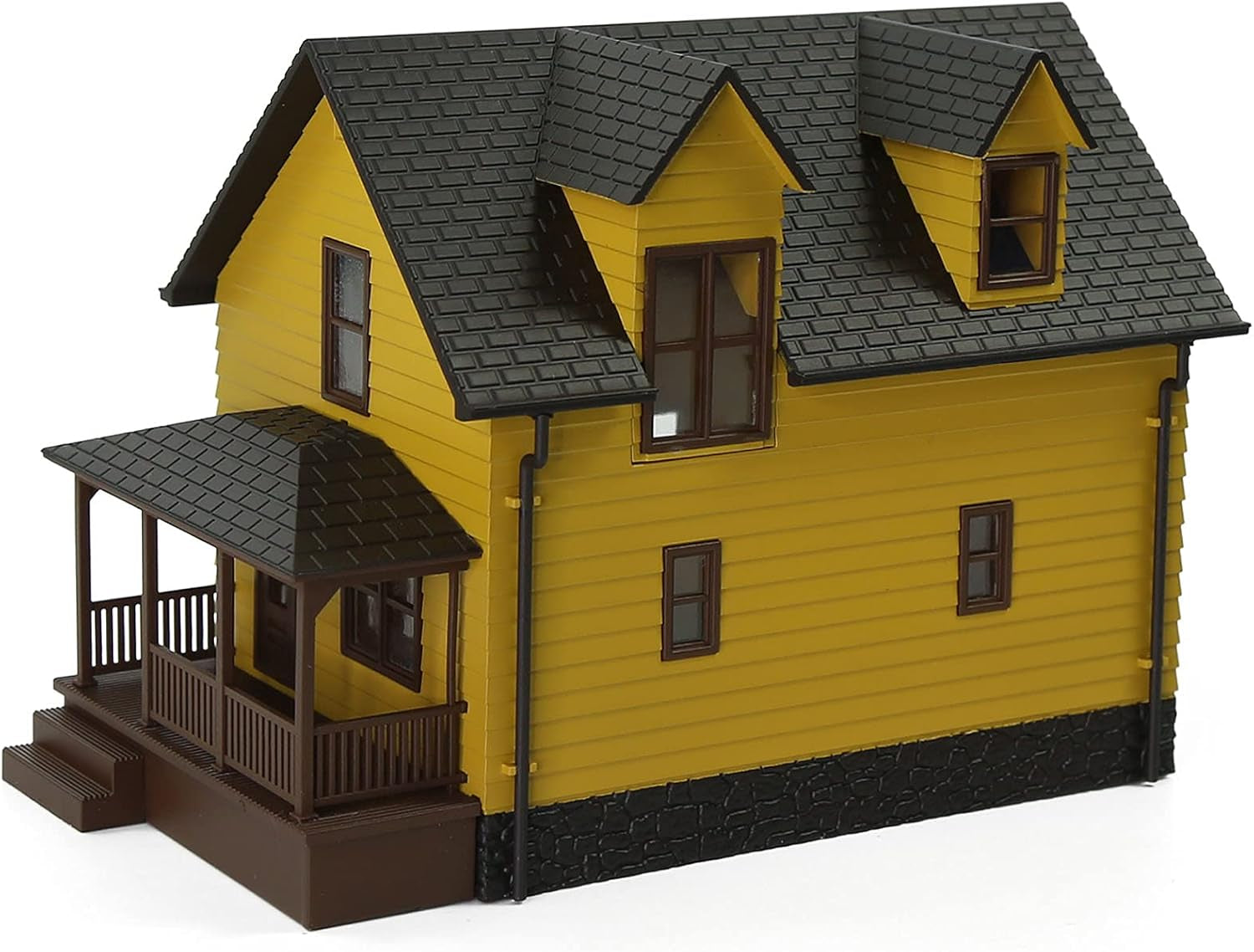 Pre-Assembled Contemporary N Scale Residential House Model for Train Layout Diorama - JZN01 (White)