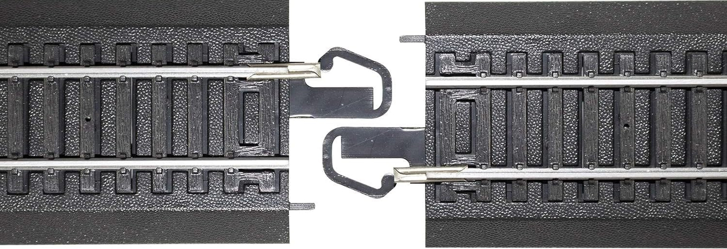 Bachmann Trains Snap-Fit E-Z Track 9-Inch Straight Track - Bulk Pack of 50 - Steel Alloy Rail with Black Roadbed - HO Scale
