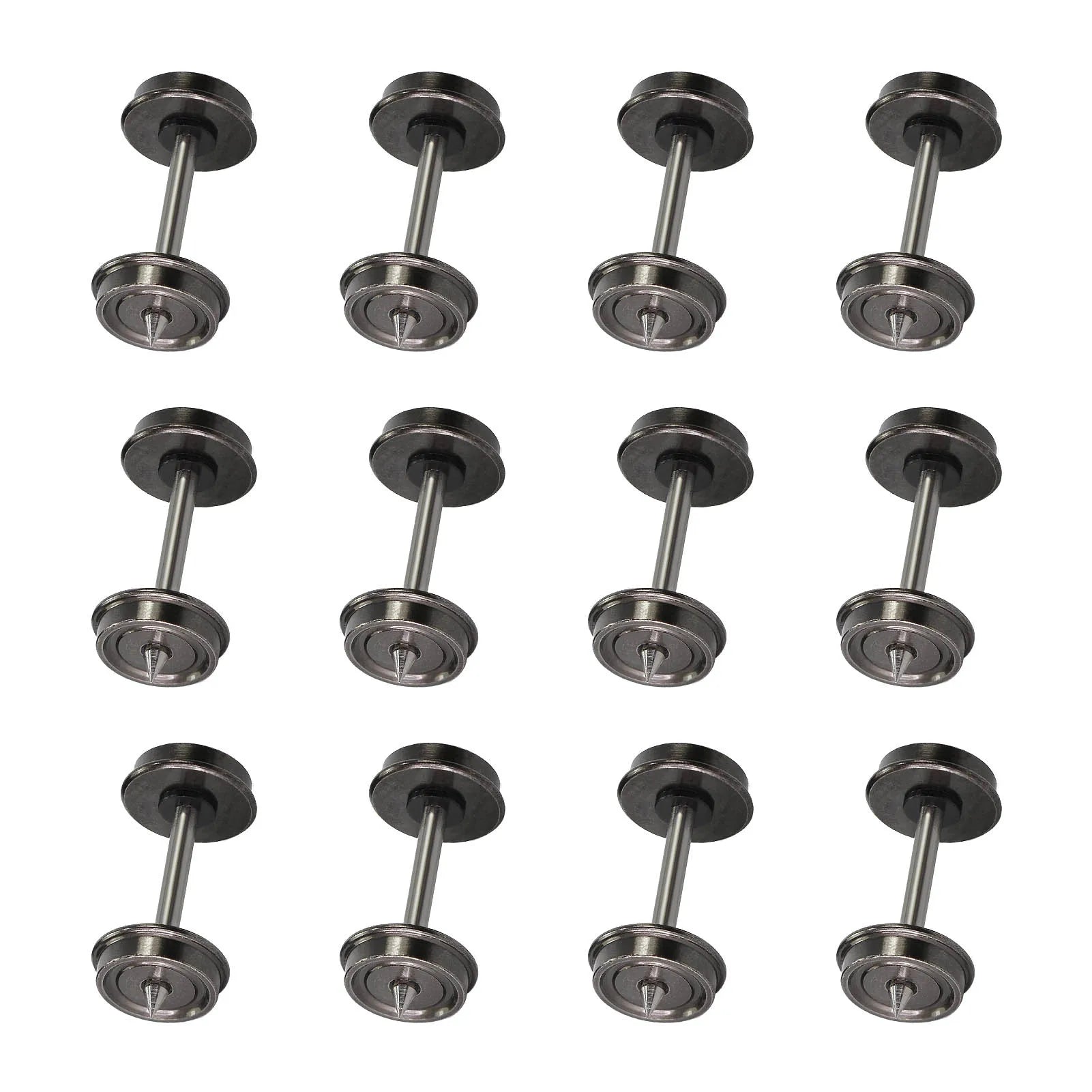 12Pcs/24Pcs Model Trains HO Scale 1:87 33" DC Metal Wheelset DC Wheel Set C8725