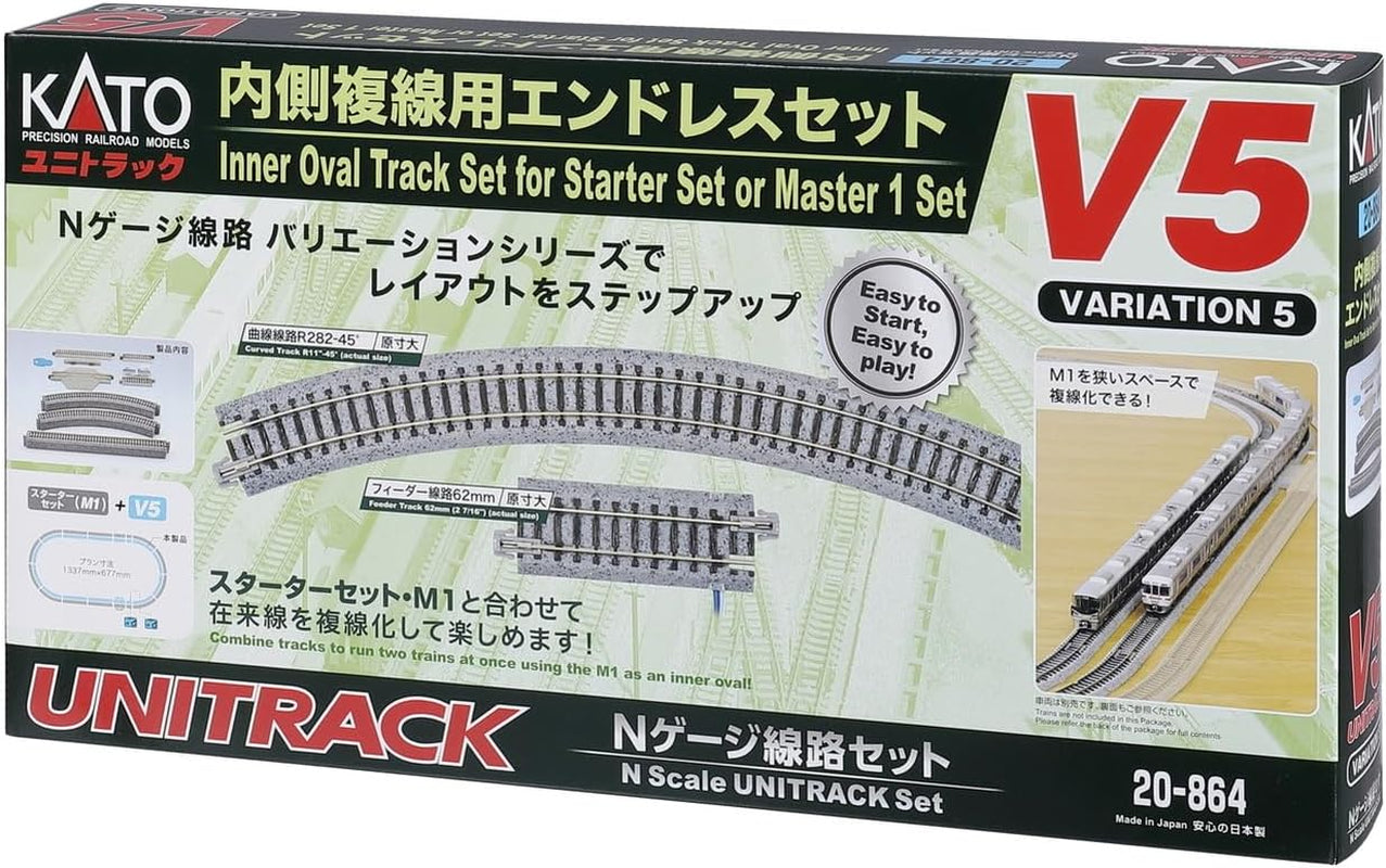 KATO V5 20-864 N Gauge Inner Double Wire Endless Railway Model Set