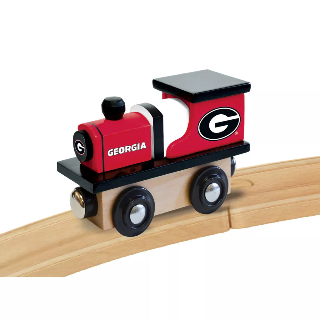 Masterpieces Officially Licensed NCAA Georgia Bulldogs Wooden Toy Train Engine for Kids
