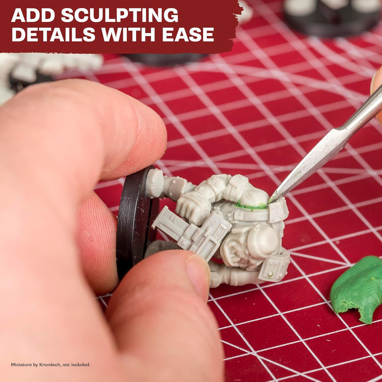 Comprehensive Hobby Tool Kit for Miniature Modeling: Includes Adhesive, Drill with Three Bits, Hobby Knife, Side Cutter, Sculpting Tool, and Green Stuff for Warhammer and Dungeons & Dragons in Plastic, Resin, and Metal