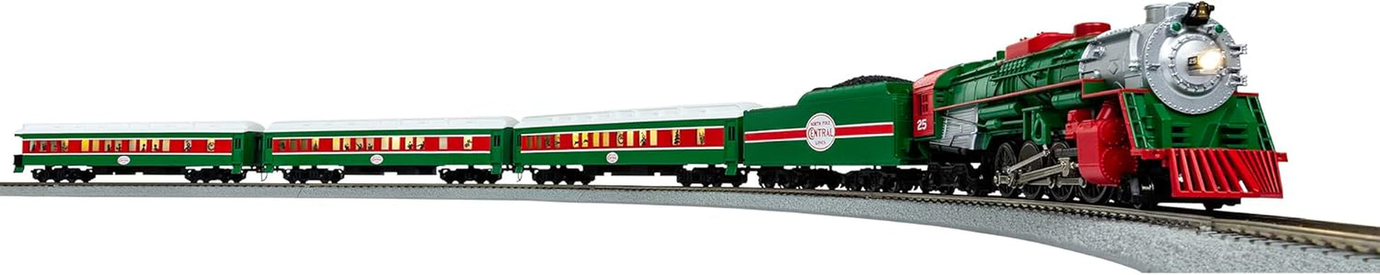 Christmas Express Lionchief Bluetooth Electric HO Gauge Model Train Set with Remote,Multi-Color