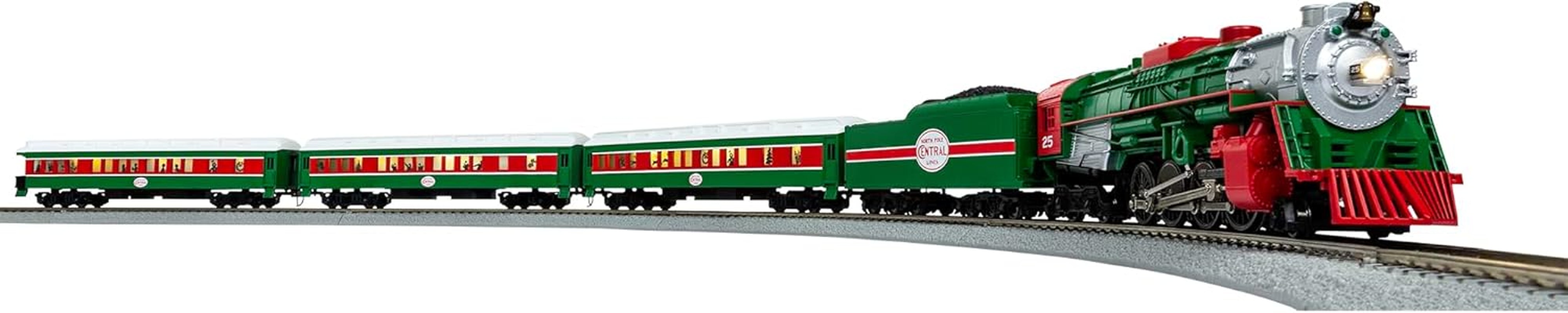 Christmas Express Lionchief Bluetooth Electric HO Gauge Model Train Set with Remote,Multi-Color