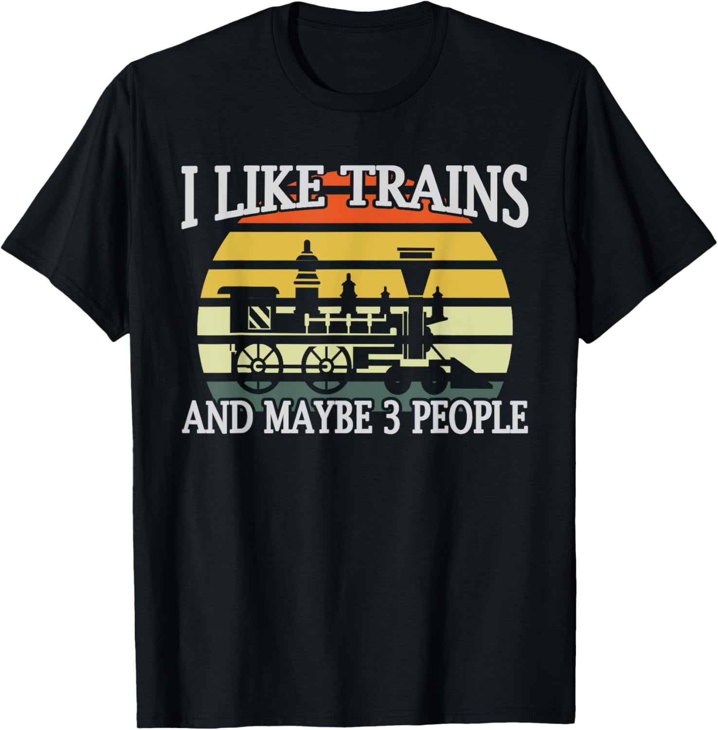 Model Railroad Grandpa Train Steam Locomotive Railwayman T-Shirt